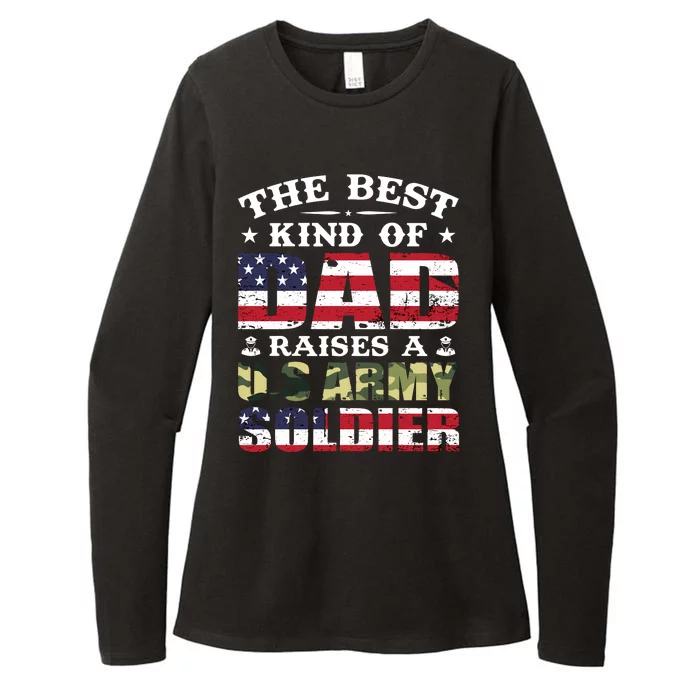 Military Dad Raised A U.S Army Soldier Womens CVC Long Sleeve Shirt