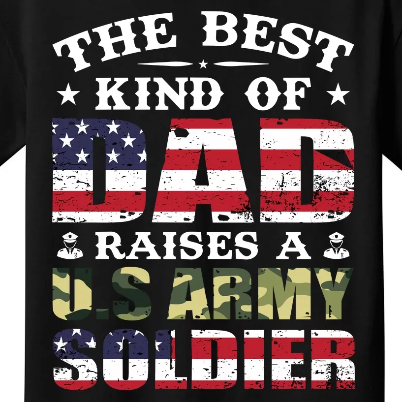 Military Dad Raised A U.S Army Soldier Kids T-Shirt