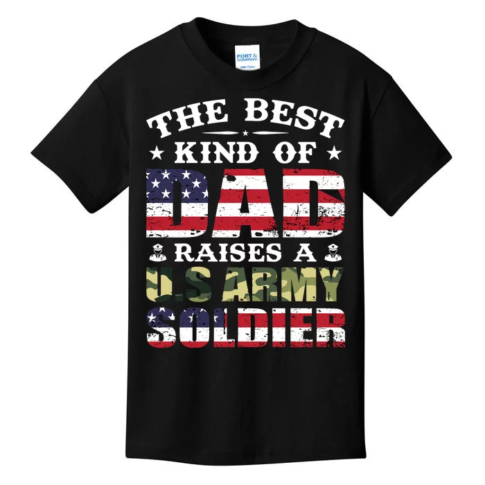 Military Dad Raised A U.S Army Soldier Kids T-Shirt