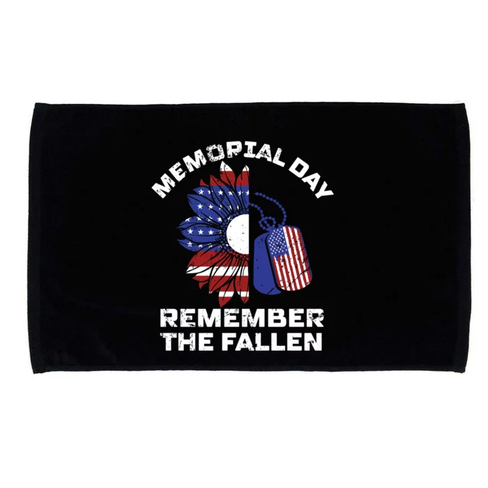 Memorial Day Remember The Fallen Honor Those Who Served Cute Gift Microfiber Hand Towel