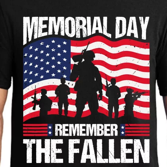 Memorial Day Remember the Proud Veteran Military Vintage Pajama Set