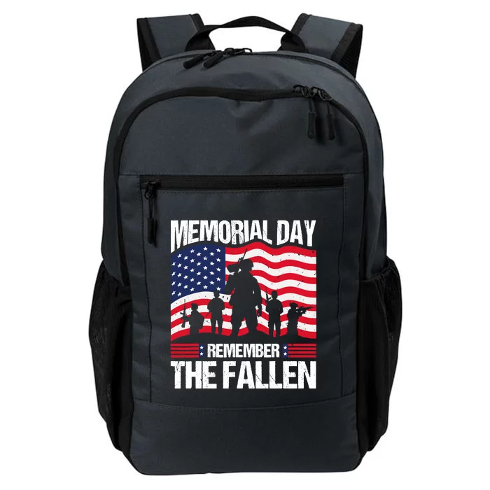 Memorial Day Remember the Proud Veteran Military Vintage Daily Commute Backpack