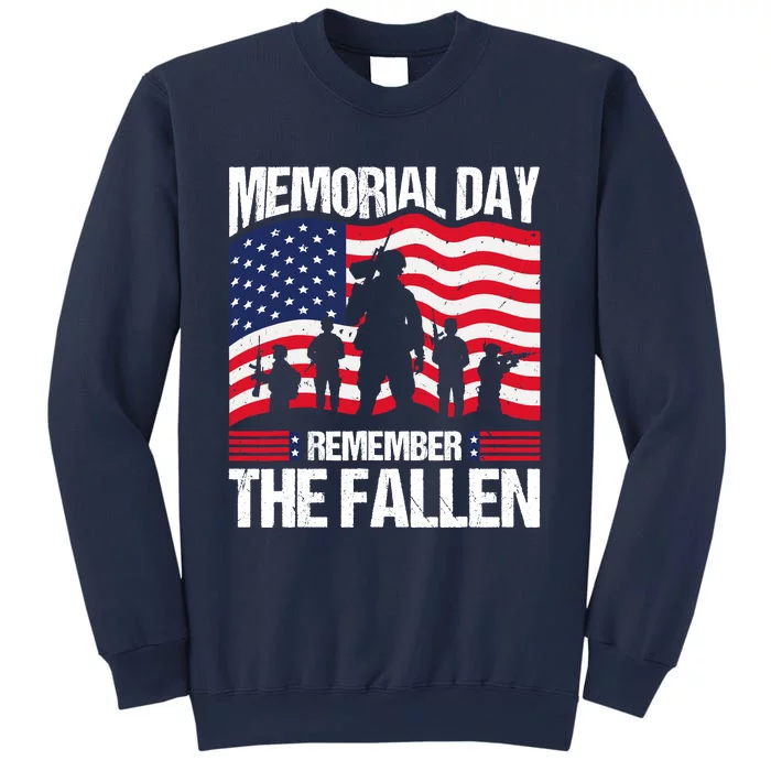 Memorial Day Remember the Proud Veteran Military Vintage Sweatshirt