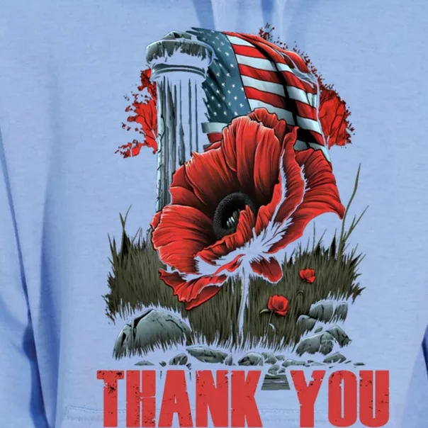 Memorial Day Red Poppy Flower Fallen Hero Veteran Usa Flag Gift Unisex Surf Hoodie