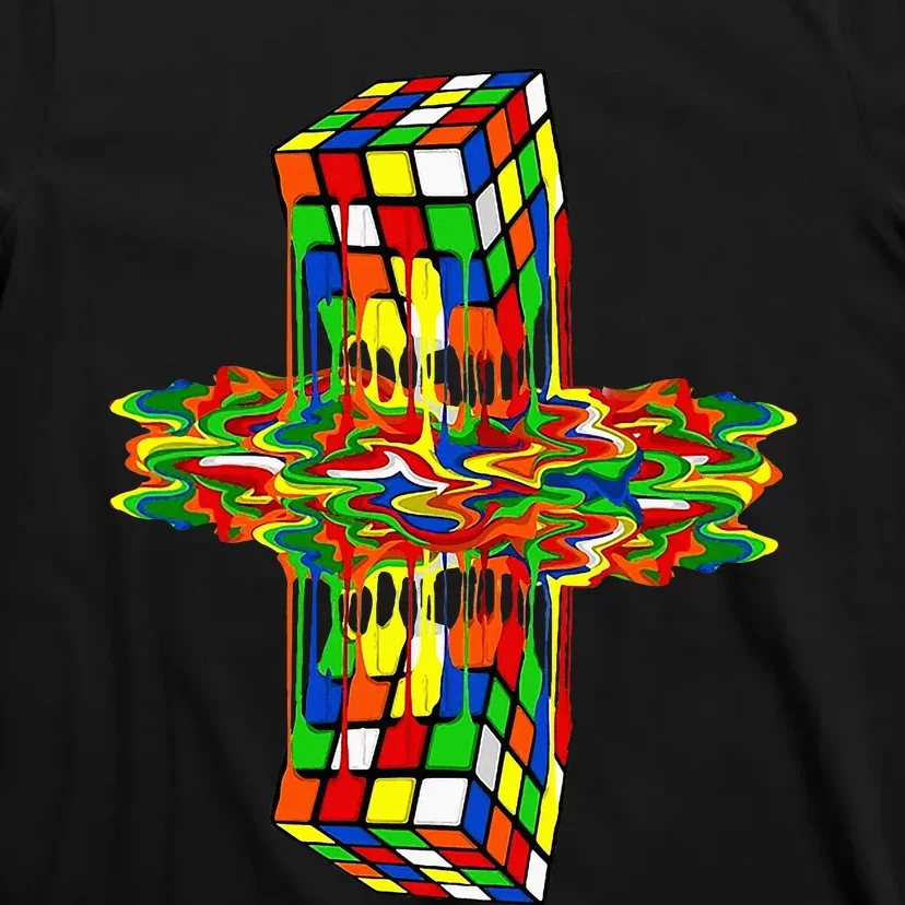 Melting Down Rubik Rubix Rubics Player Cube T-Shirt