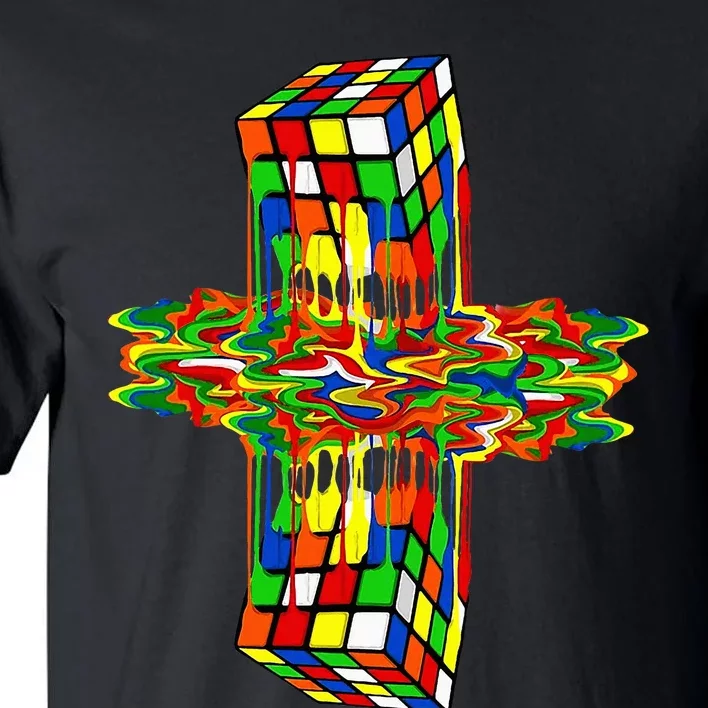 Melting Down Rubik Rubix Rubics Player Cube Tall T-Shirt