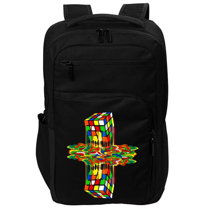 Melting Down Rubik Rubix Rubics Player Cube Impact Tech Backpack