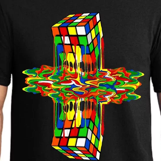 Melting Down Rubik Rubix Rubics Player Cube Pajama Set