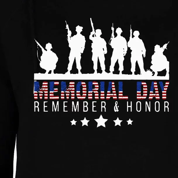 Memorial Day Remember Honor Veteran Usa Flag Pateriot Army Womens Funnel Neck Pullover Hood