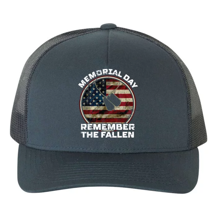 Memorial Day Remember The Fallen Honor Those Who Served Gift Yupoong Adult 5-Panel Trucker Hat