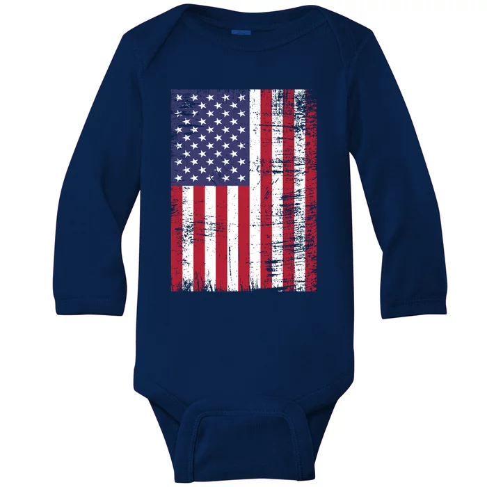 Memorial Day Remember And Honor Soldier Patriotic Armed Forces Gift Baby Long Sleeve Bodysuit