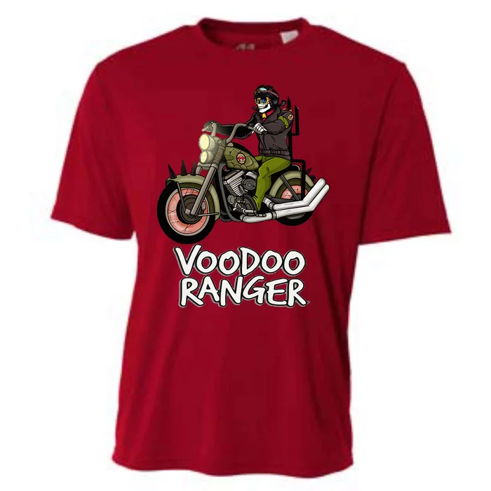 Motorcycle Drag Racing Voodoo Bike Rider Cooling Performance Crew T-Shirt