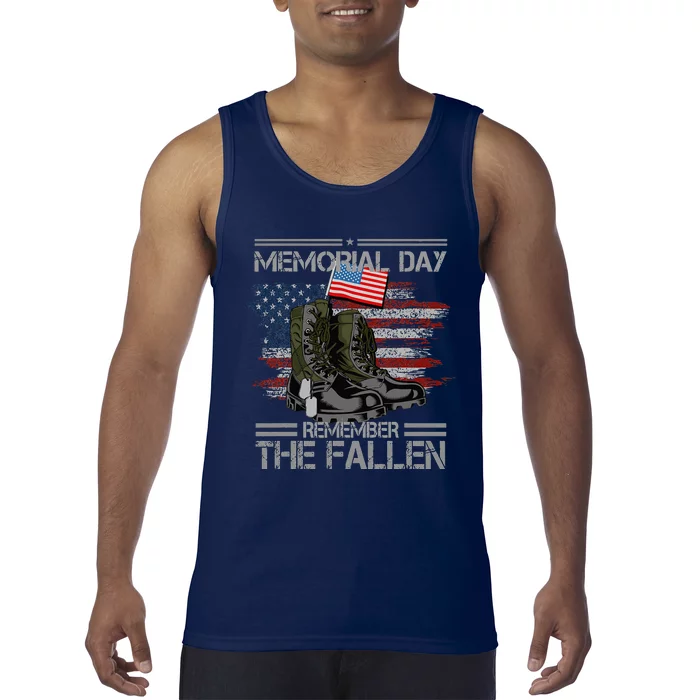 Memorial Day Remember The Fallen Vintage Tank Top