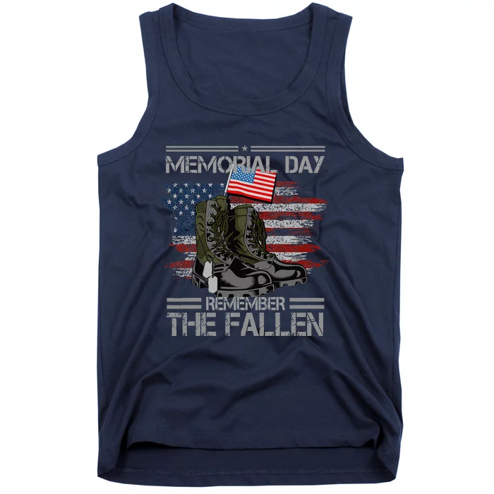 Memorial Day Remember The Fallen Vintage Tank Top