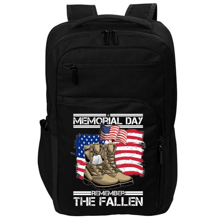 Memorial Day Remember The Fallen Impact Tech Backpack