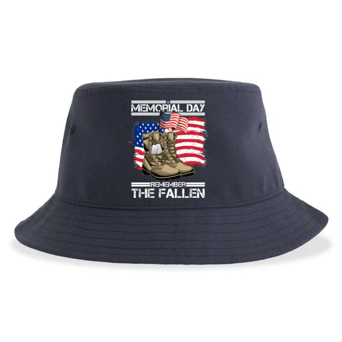 Memorial Day Remember The Fallen Sustainable Bucket Hat