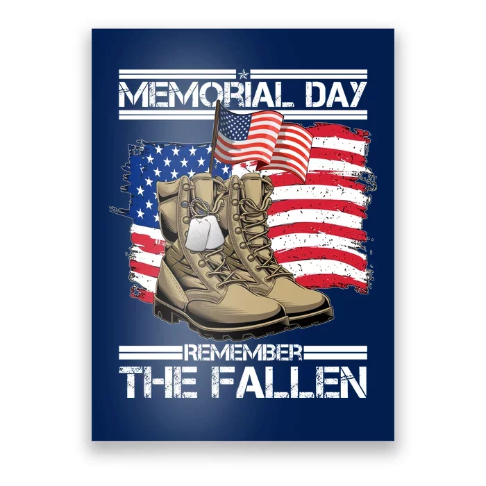 Memorial Day Remember The Fallen Poster