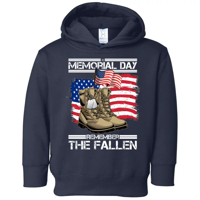 Memorial Day Remember The Fallen Toddler Hoodie