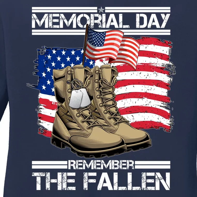 Memorial Day Remember The Fallen Ladies Long Sleeve Shirt