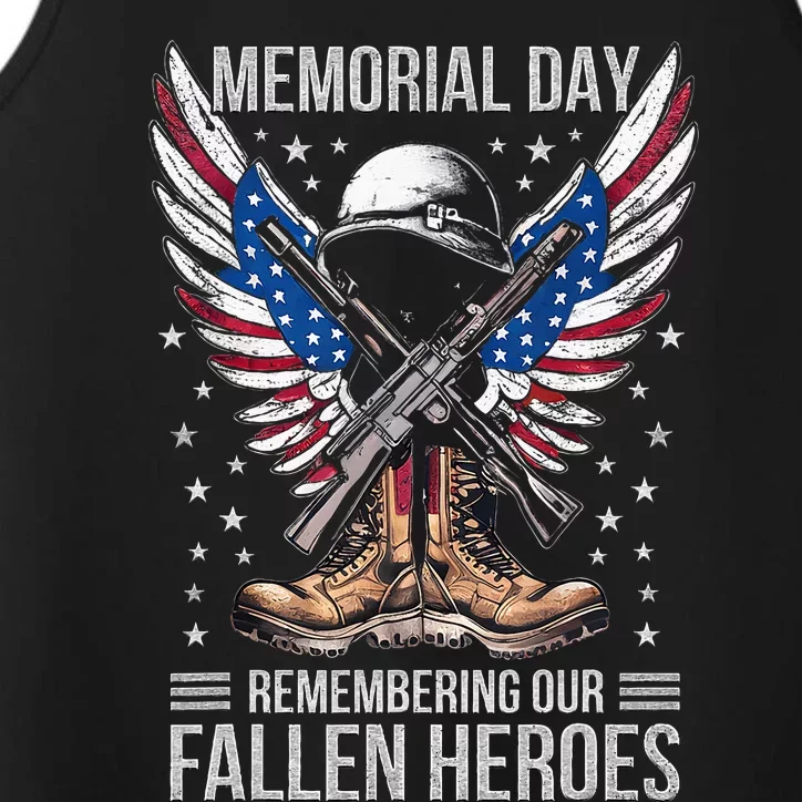 Memorial Day Remember The Fallen Veteran Military Performance Tank