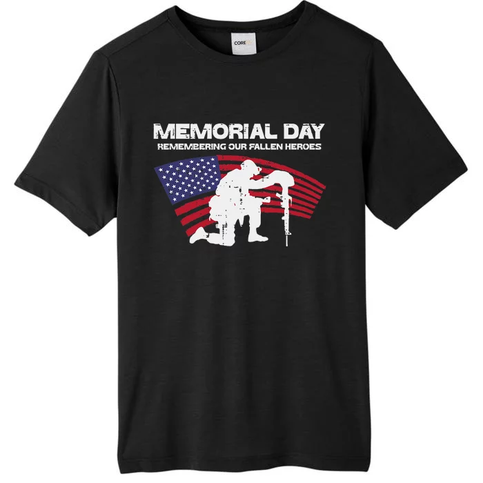 Memorial Day Remembering Our Fallen Heroes Us Flag ChromaSoft Performance T-Shirt