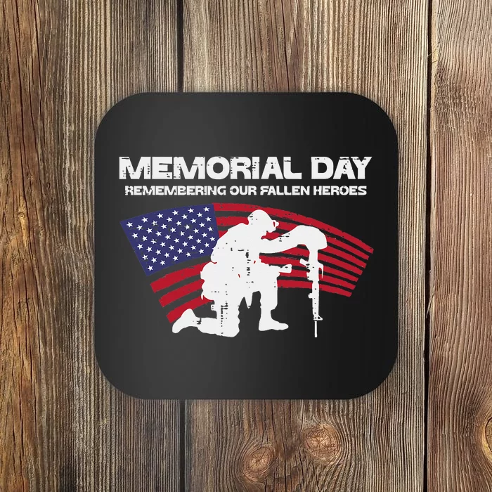 Memorial Day Remembering Our Fallen Heroes Us Flag Coaster