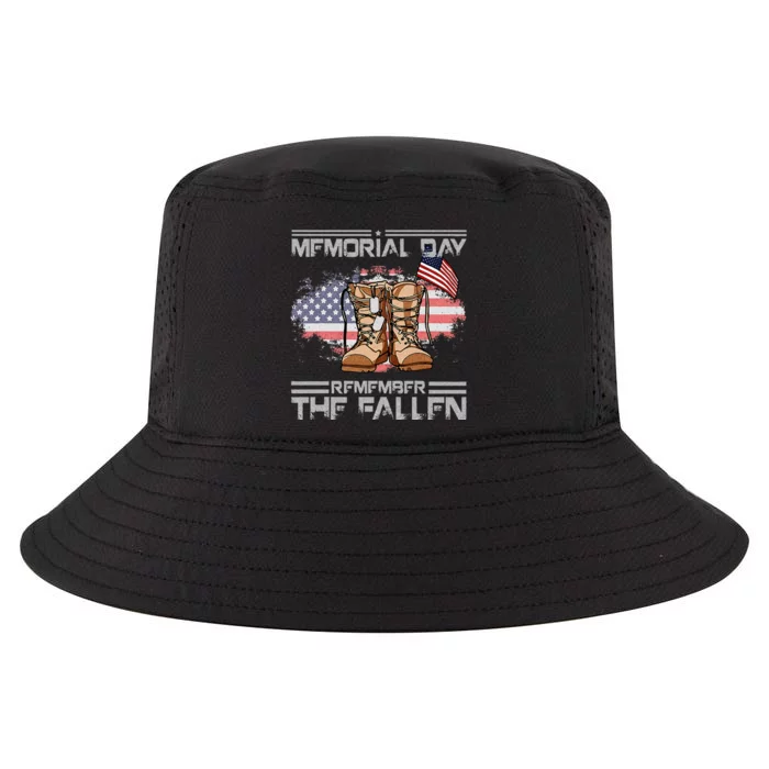 Memorial Day Remember The Fallen Veteran Day Military Men Cool Comfort Performance Bucket Hat