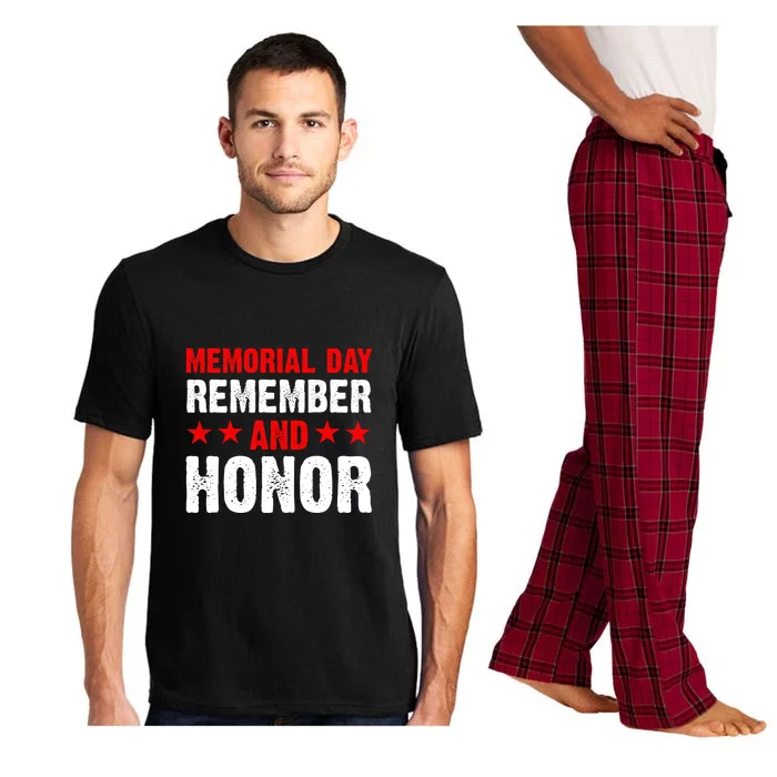 Memorial Day Remember And Honor Memorial Day Gift Pajama Set