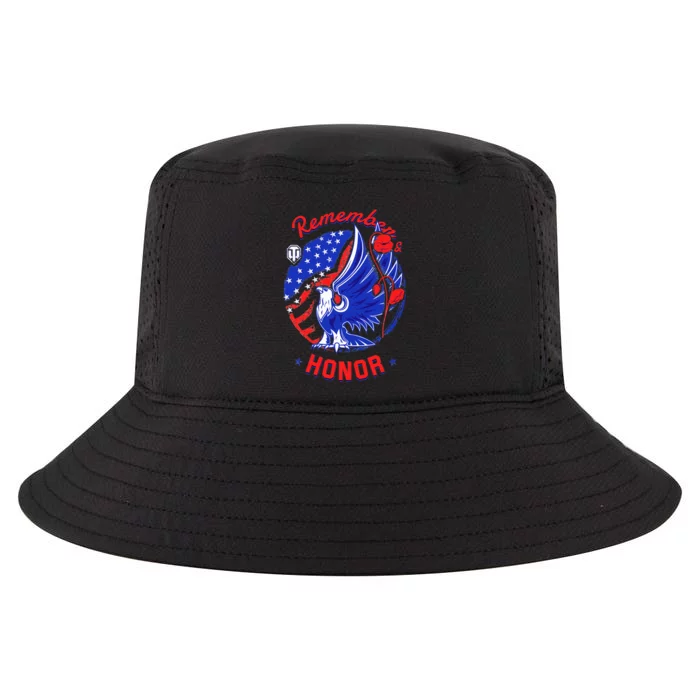 Memorial Day Remember & Honor Cool Comfort Performance Bucket Hat