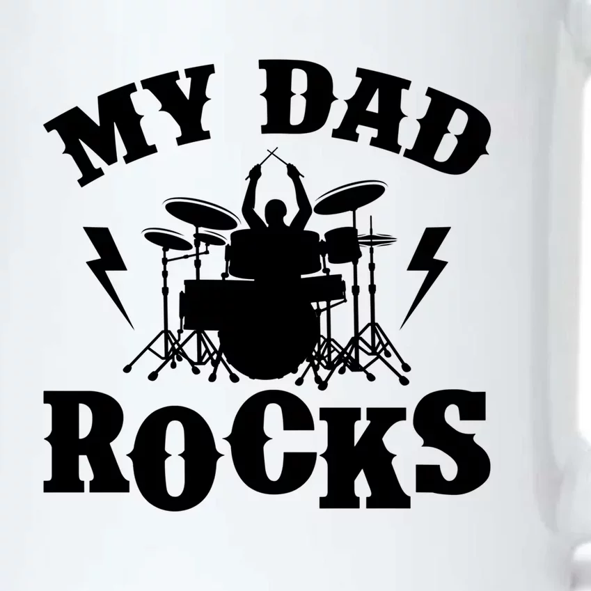 My Dad Rocks Percussionist Drummer Musician Metal Band Drums Gift Black Color Changing Mug