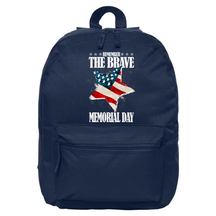 Memorial Day Remember The Brave 16 in Basic Backpack