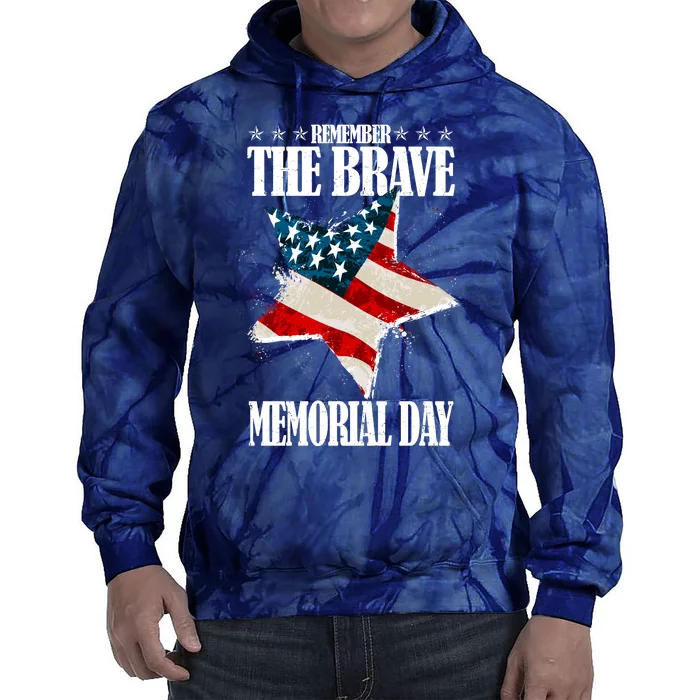 Memorial Day Remember The Brave Tie Dye Hoodie