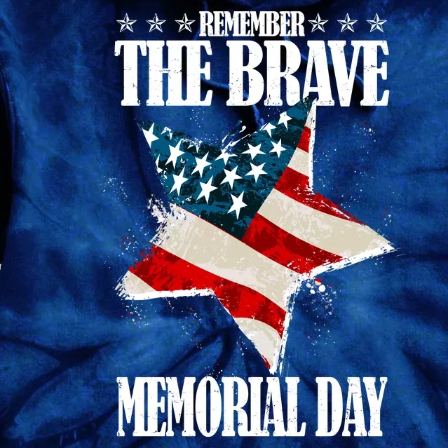 Memorial Day Remember The Brave Tie Dye Hoodie