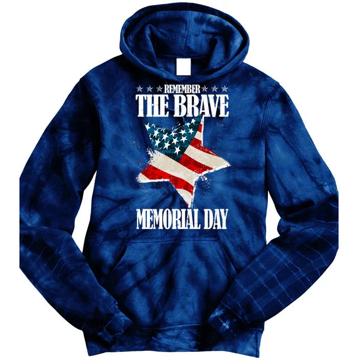 Memorial Day Remember The Brave Tie Dye Hoodie