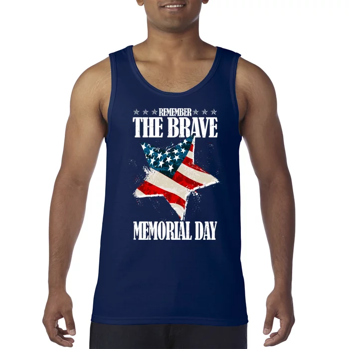 Memorial Day Remember The Brave Tank Top