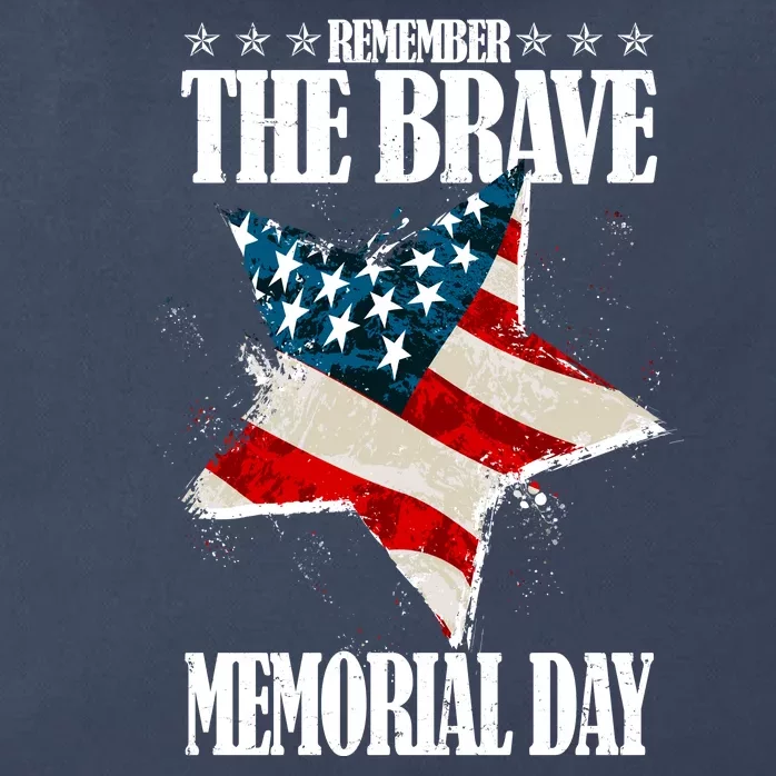 Memorial Day Remember The Brave Zip Tote Bag