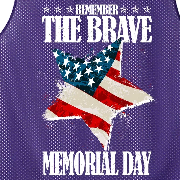 Memorial Day Remember The Brave Mesh Reversible Basketball Jersey Tank