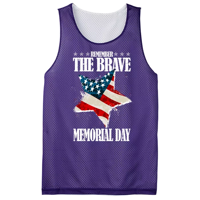 Memorial Day Remember The Brave Mesh Reversible Basketball Jersey Tank