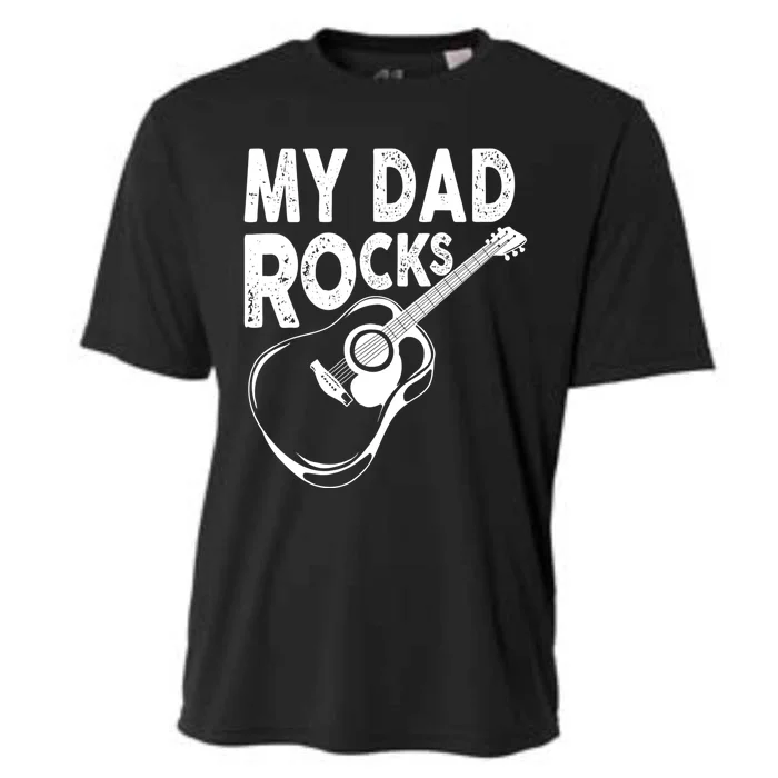 My Dad Rocks/ Father Day Quote Saying Cool Gift Cooling Performance Crew T-Shirt