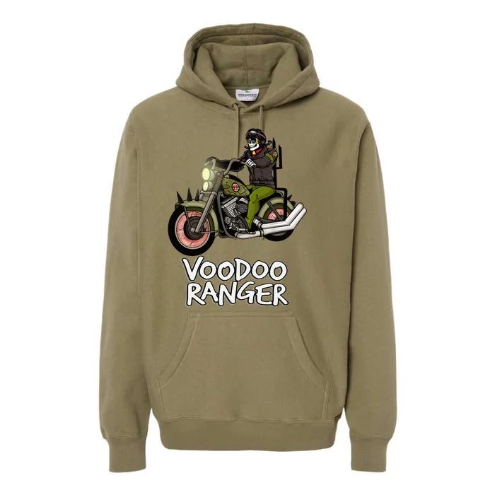 Motorcycle Drag Racing Sprints Voodoo Bike Rider Premium Hoodie