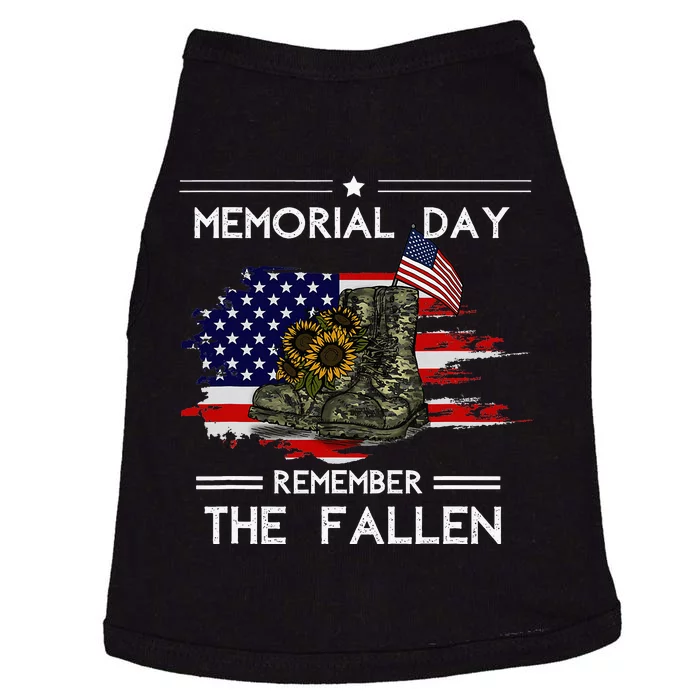 Memorial Day Remember The Fallen Veteran Military Doggie Tank