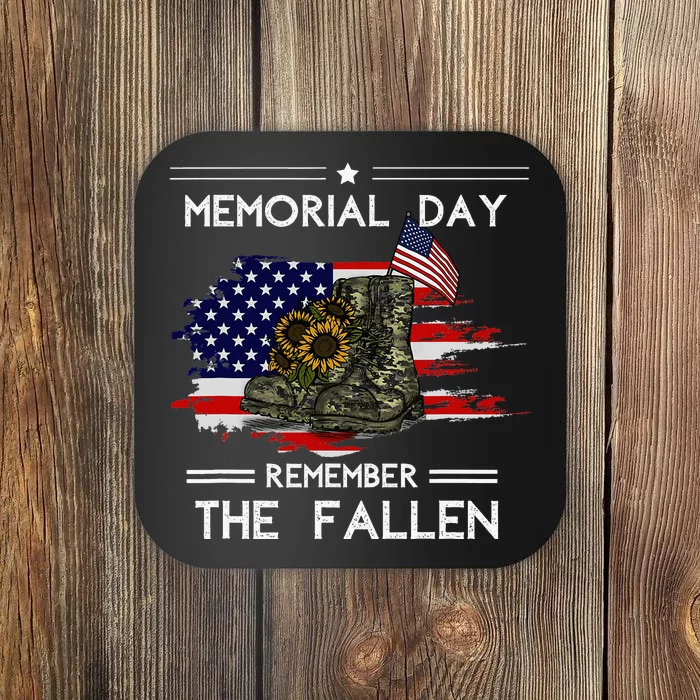 Memorial Day Remember The Fallen Veteran Military Coaster