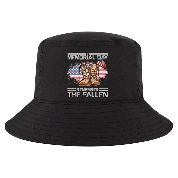 Memorial Day Remember The Fallen Veteran Day Military Men Cool Comfort Performance Bucket Hat