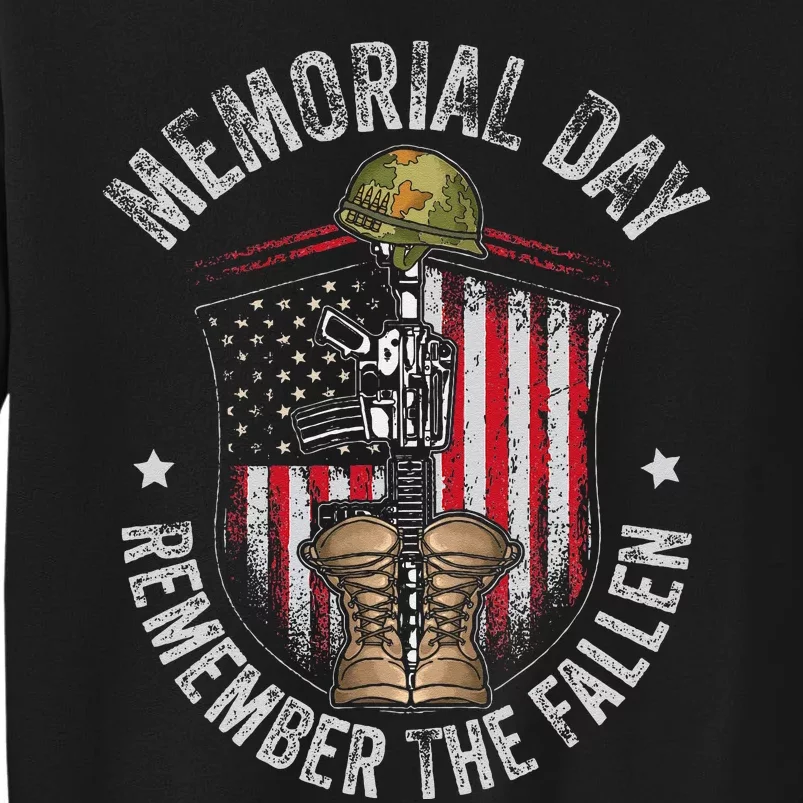 Memorial Day Remember The Fallen Veterans Day Veteran Tall Sweatshirt