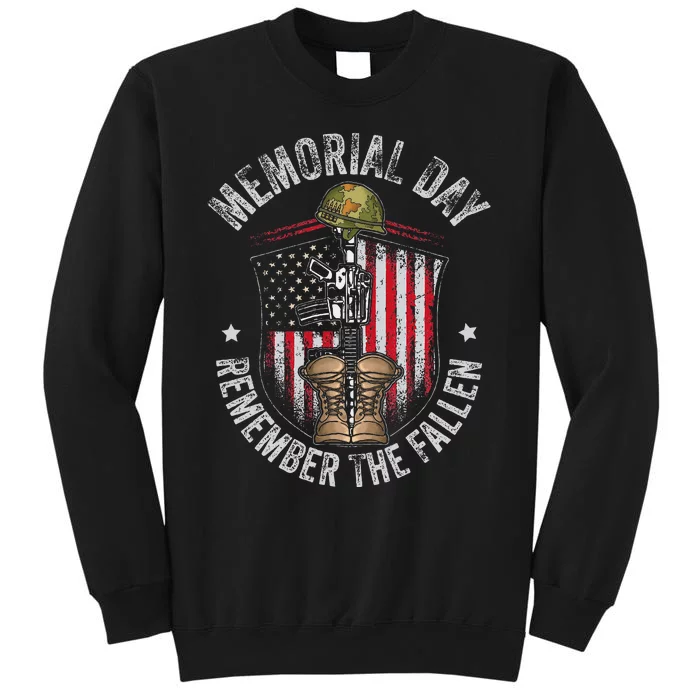 Memorial Day Remember The Fallen Veterans Day Veteran Tall Sweatshirt