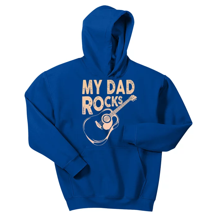 My Dad Rocks/ Father Day Quote Saying Cool Gift Kids Hoodie