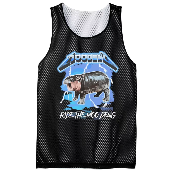 Moo Deng Ride The Moo Deng Mesh Reversible Basketball Jersey Tank