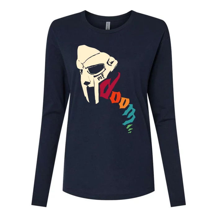 Mf Doom Retro Womens Cotton Relaxed Long Sleeve T-Shirt