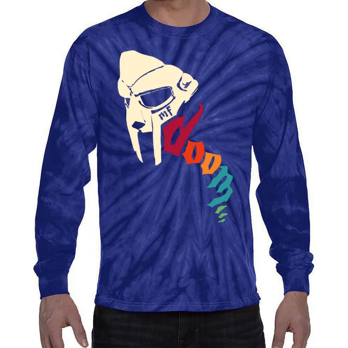 Mf Doom Retro Tie-Dye Long Sleeve Shirt