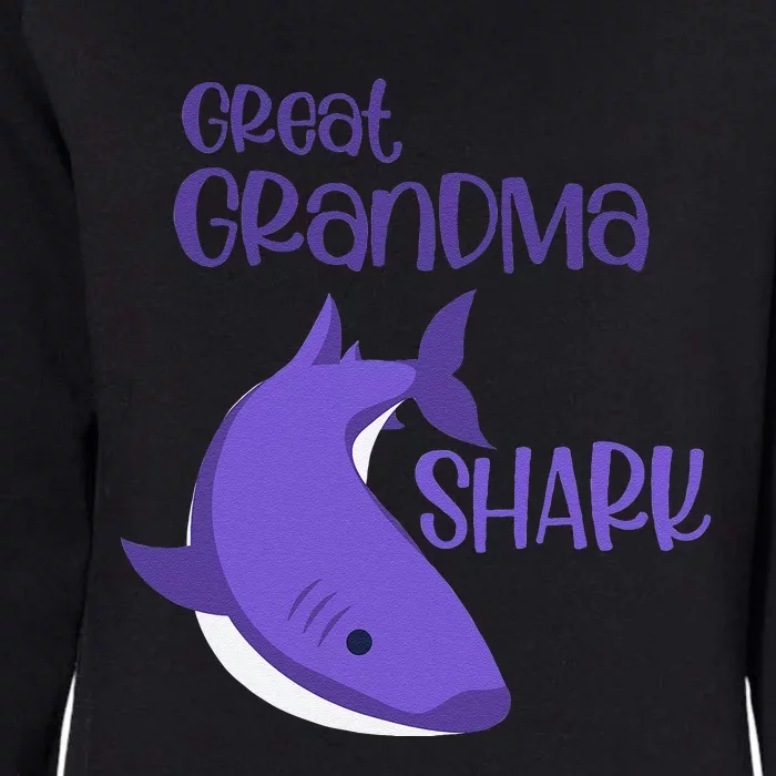 Mother's Day S Funny Humor For Great Grandma Shark Womens California Wash Sweatshirt